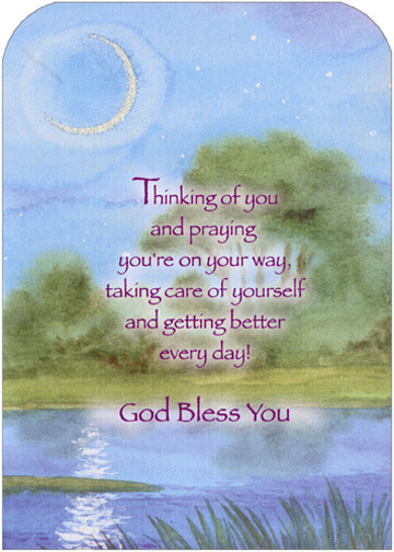 Warm Prayers Stream and Crescent Moon Die Cut ZFold Religious Get