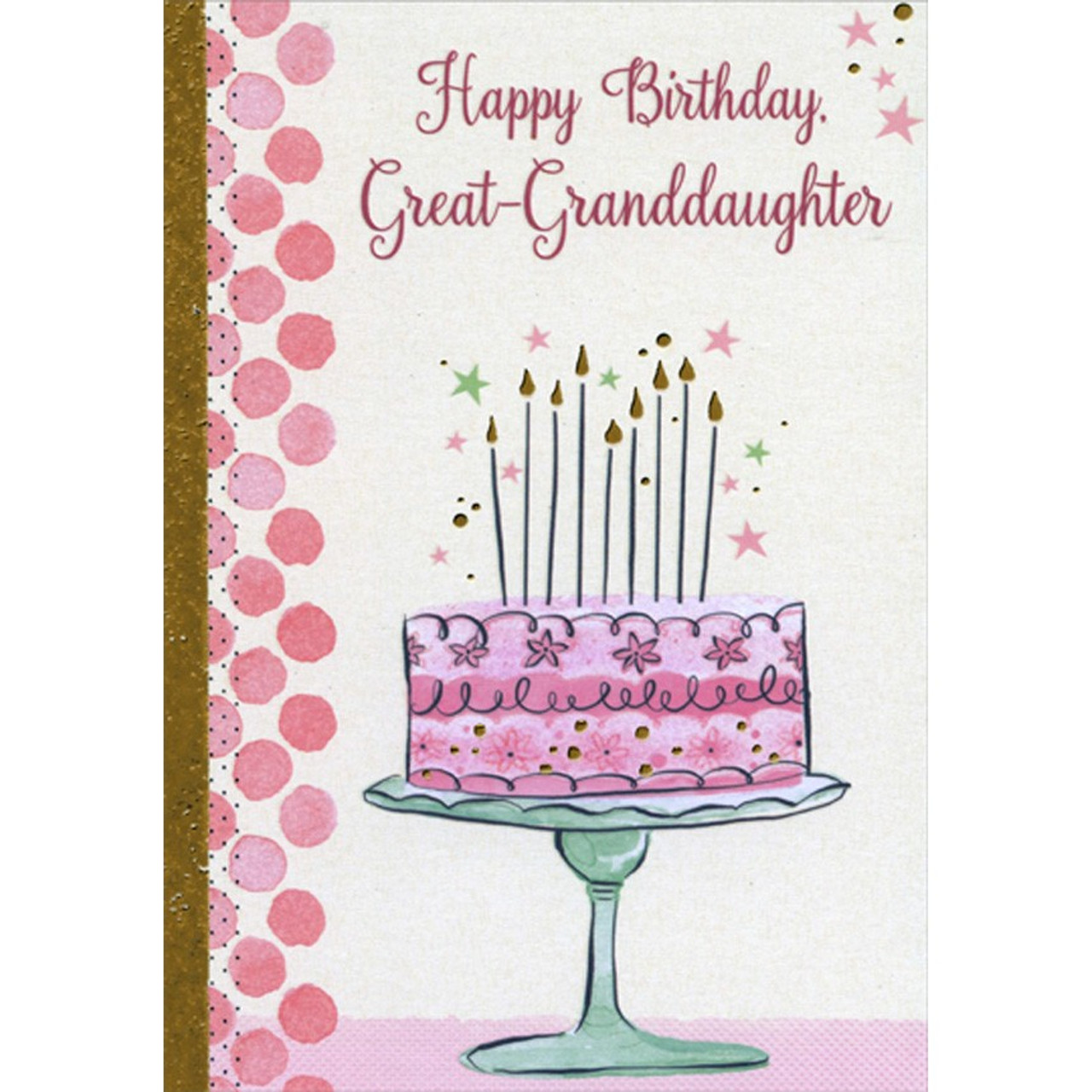 Granddaughter 12th Birthday Card 12 Cake Design Happy Lovely Verse | eBay