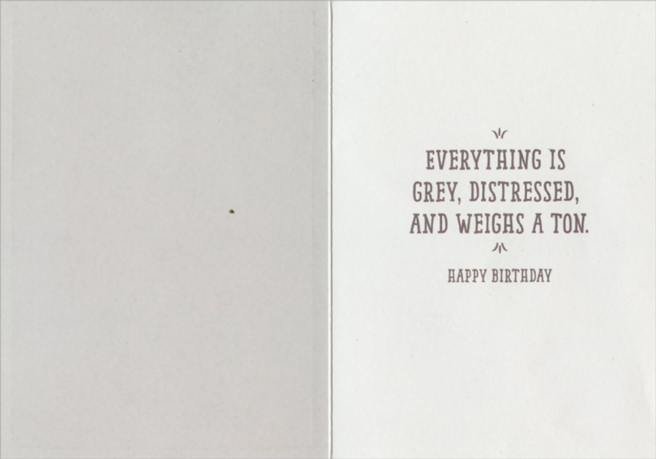 Middle Age Restoration Hardware Catalog Funny / Humorous Over the Hill