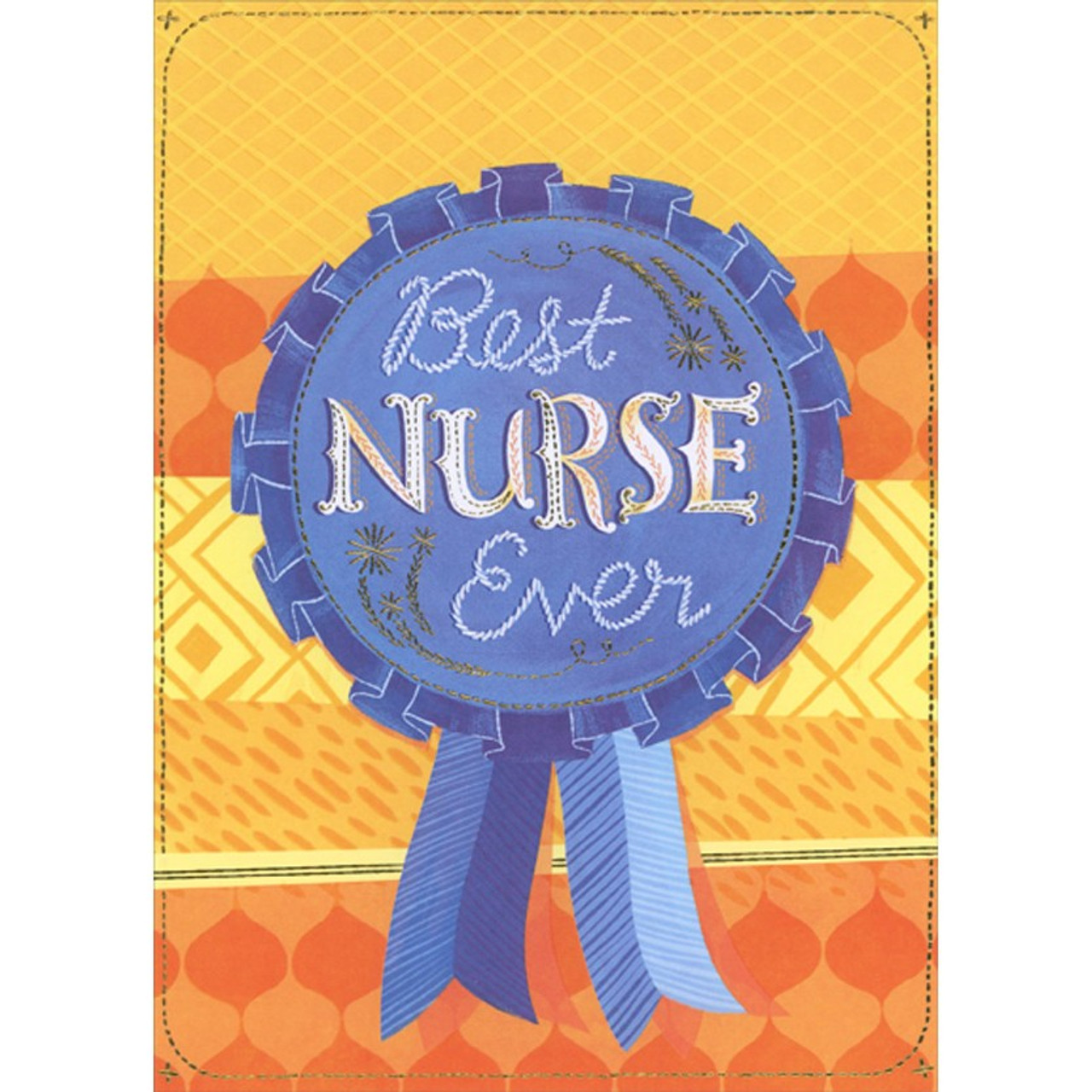 Best Nurse Ever Ribbon Nurses Day Card