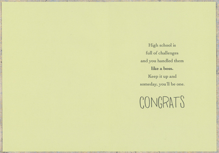 Hey Grad : Shiny Black Tassel High School Graduation Congratulations ...