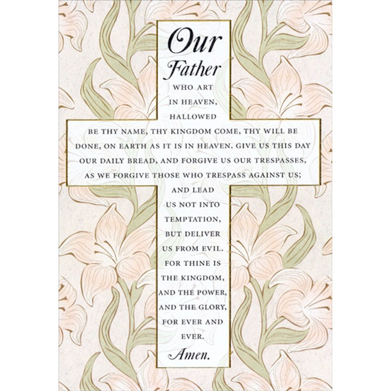 Our Father, who art in heaven, hallowed be thy name. Thy Kingdom come, thy  will be done, on …