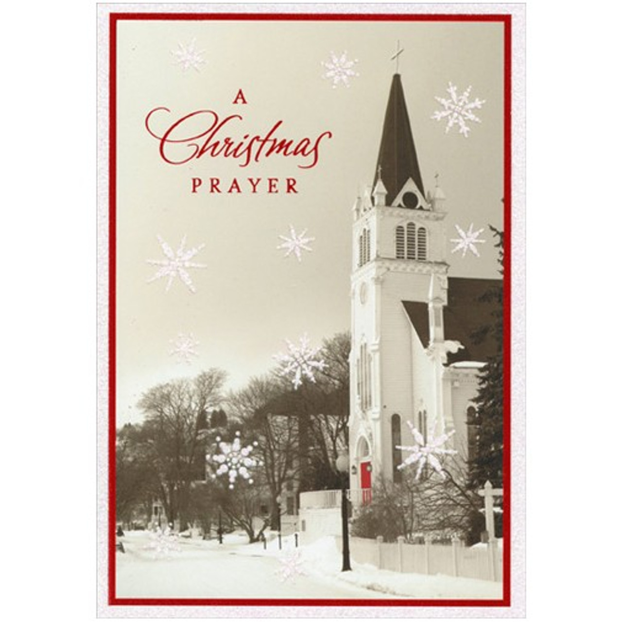  Christmas Steeple Christmas Card - Set of 15 : Greeting Cards  : Office Products