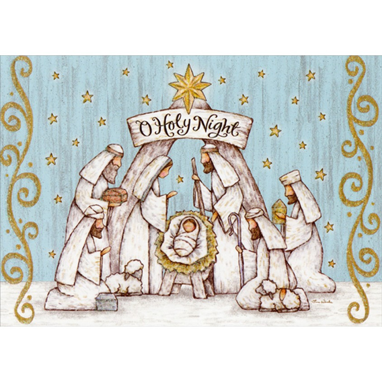 Catholic Christmas Card - O Holy Night (set of 10)