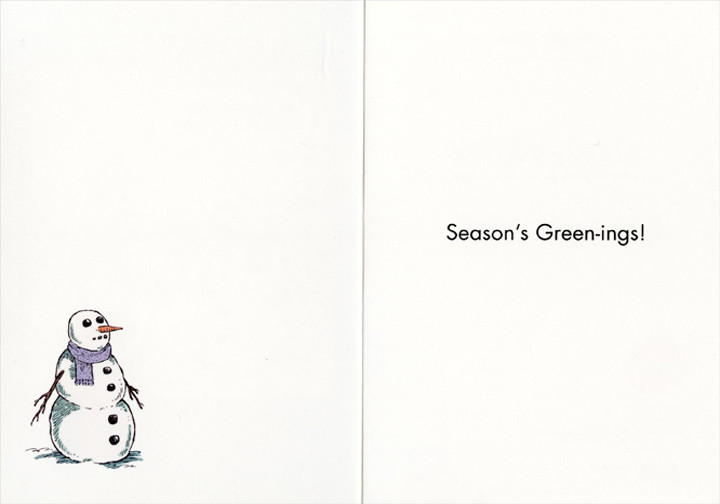 Snowman Fossil Fuels Funny / Humorous Christmas Card | PaperCards.com