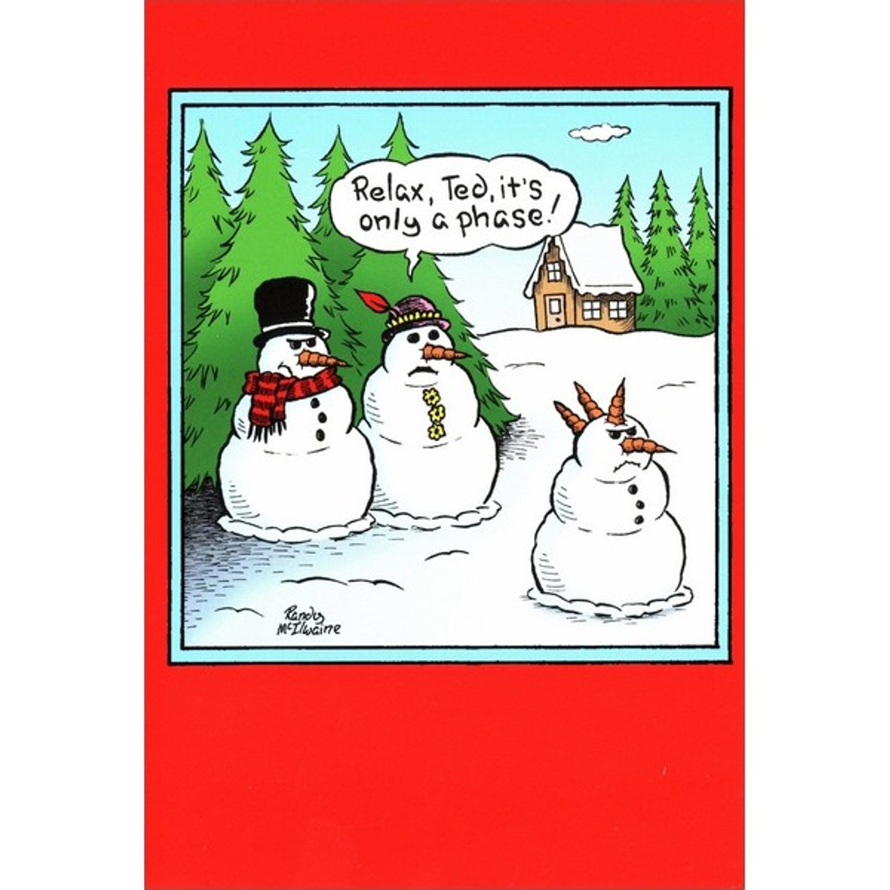 Only a Phase Funny / Humorous Christmas Card