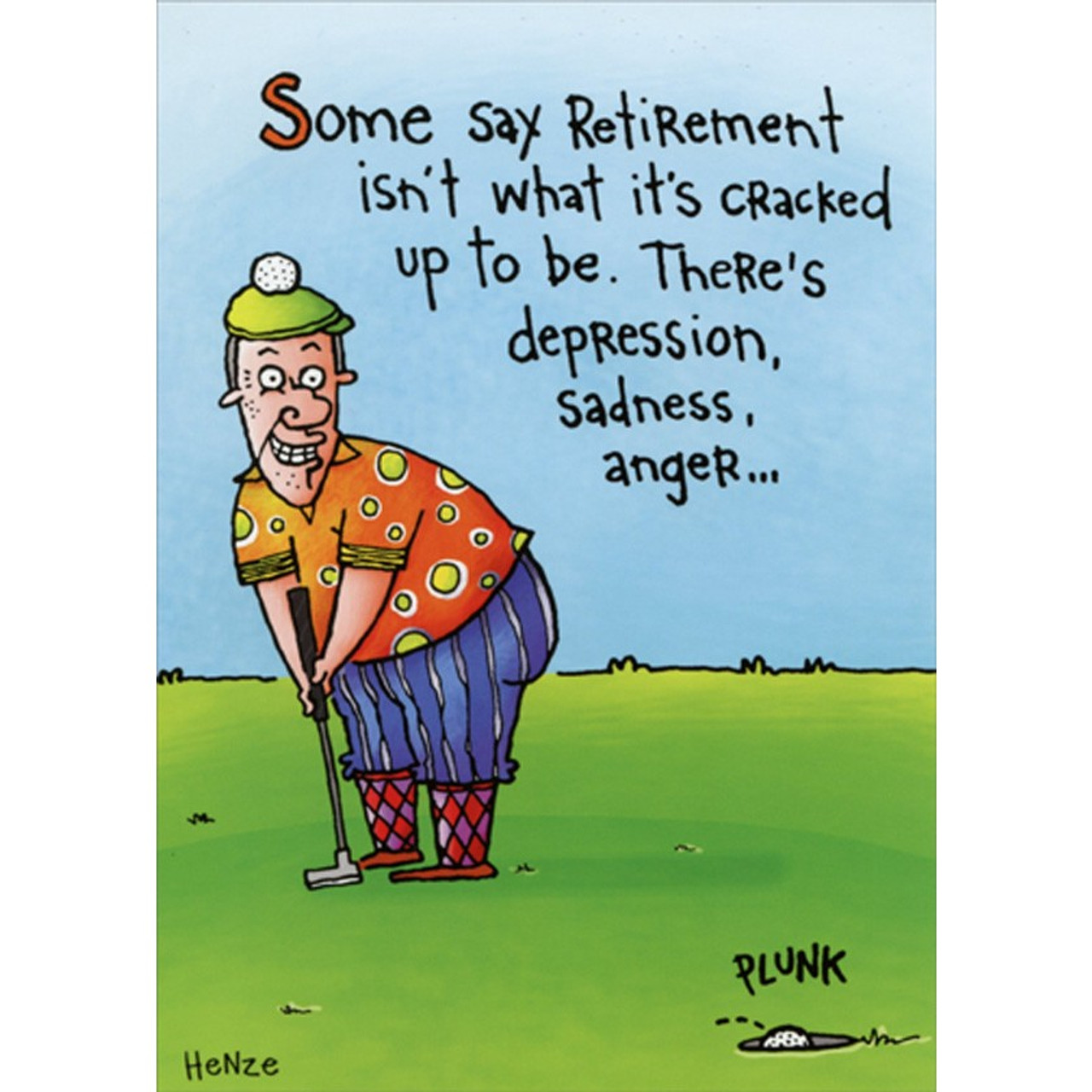 Retired Man Golfing Funny / Humorous Retirement Card For Him / Man |  