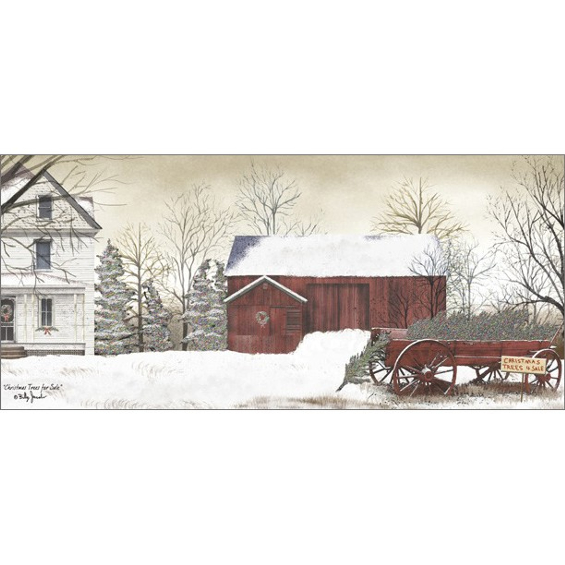 Christmas Trees for Sale Long Format with Glitter Billy Jacobs