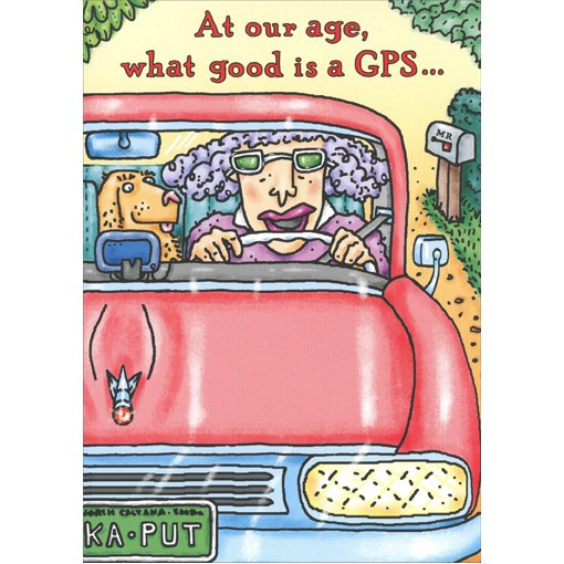 GPS Funny / Humorous Birthday Card