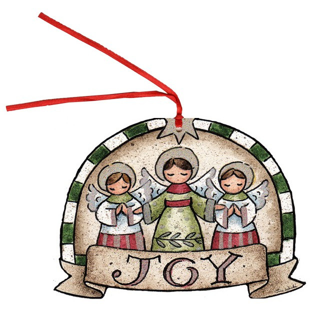 Joy Angels Keepsake Ornament Box of 12 Tina Wenke Christmas Cards