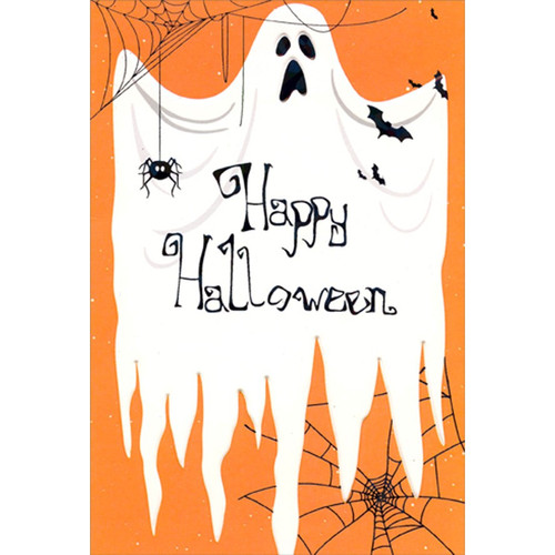 Wailing Ghost Halloween Card: Happy Halloween
