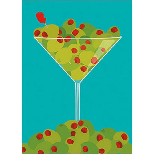 Dirty Martini A*Press Birthday Card