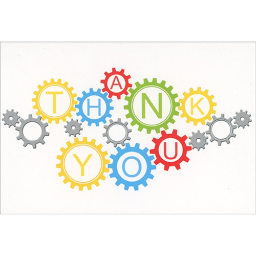 Cog Wheel Thank You Administrative Professional's Day Card: Thank You