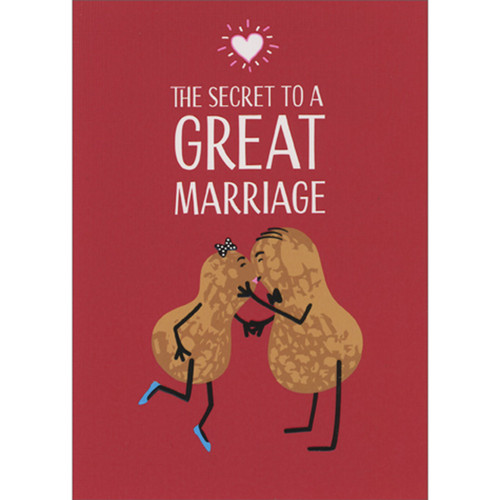 Kissing Peanuts A-Press Wedding Anniversary Card