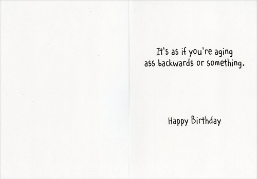 Awesome Dog Butt Funny Birthday Card | PaperCards.com