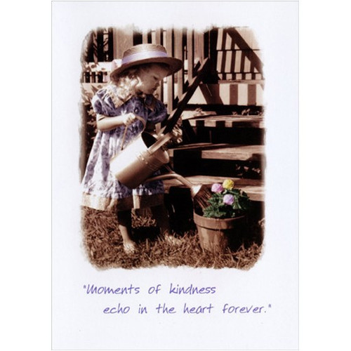 Moments of Kindness Mother's Day Card for Mom: Moments of kindness echo in the heart forever.'