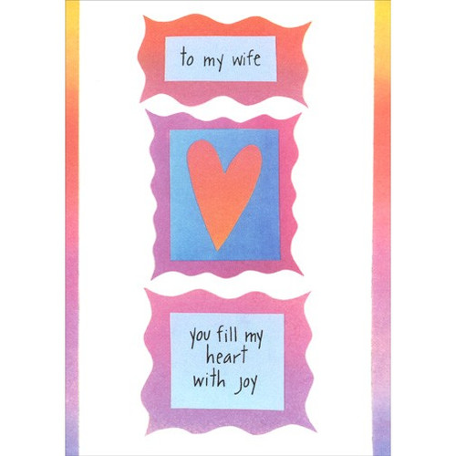 Fill My Heart Mother's Day Card for Wife: to my wife - you fill my heart with joy