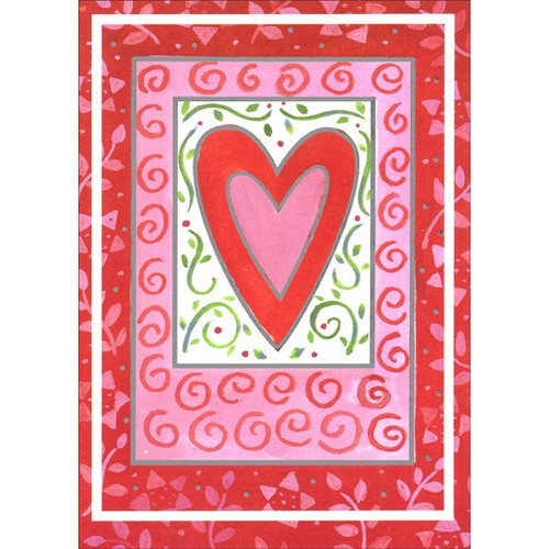 Heart Within Heart Valentine's Day Card