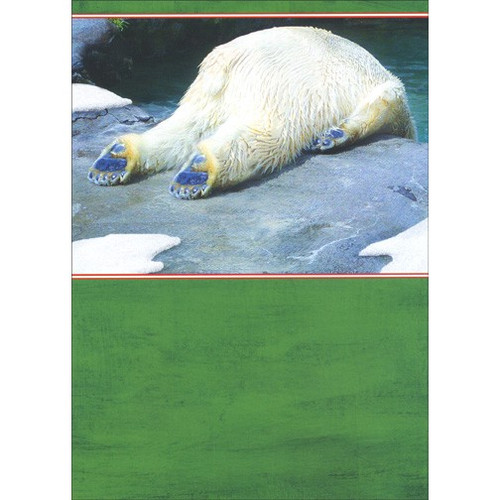 Polar Bear Hangover Funny / Humorous Christmas Card