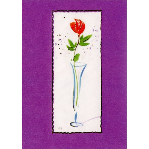 Flower in Vase Easter Card for the One I Love