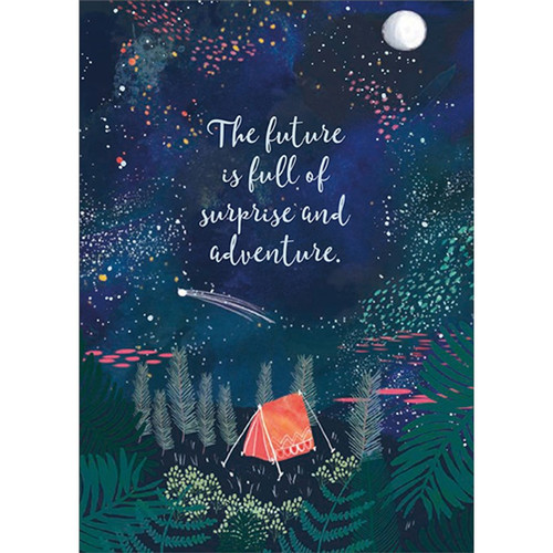 Future is Full of Surprise and Adventure Inspirational Birthday Card: The future is full of surprise and adventure.