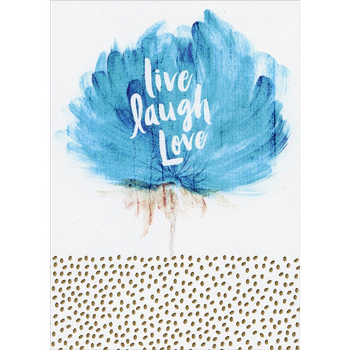Live Laugh Love Thinking of You Birthday Card: live - laugh - Love