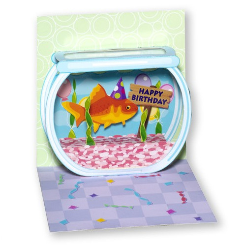 Goldfish Birthday Pop-Up Birthday Card