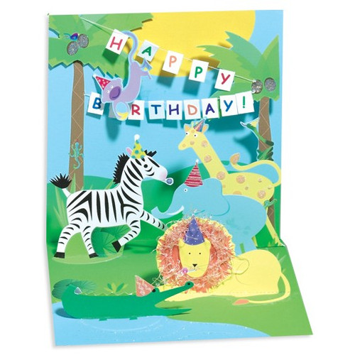 Jungle Pop-Up Birthday Card