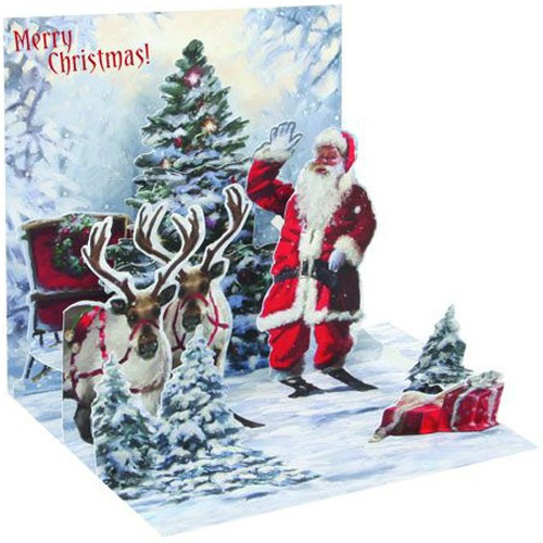 Jolly Santa Pop-Up Christmas Card