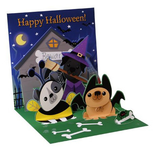 Dogs Like Candy Too Pop-Up Halloween Card