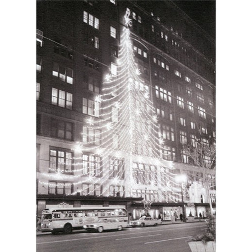 Hudson's Tree Of Lights Deluxe Matte Christmas Card