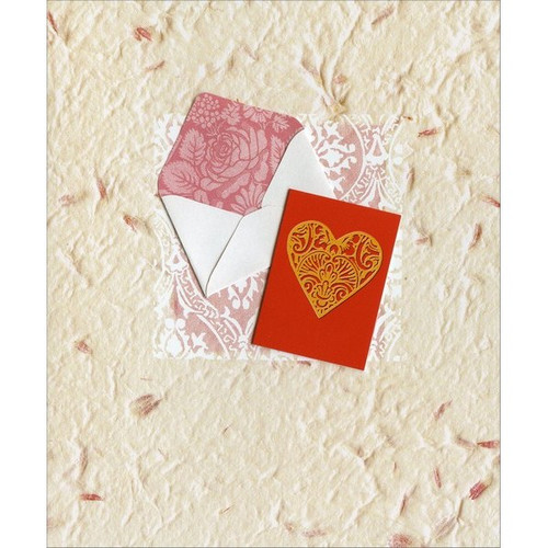 Valentine with Envelope Embellished Valentine's Day Card