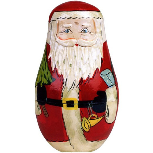 Santa Nesting Doll Box of 10 Christmas Cards