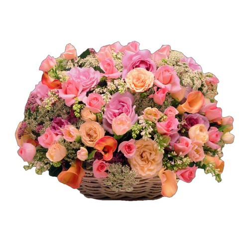 Floral Basket Die Cut Gift Card Holder Note Card