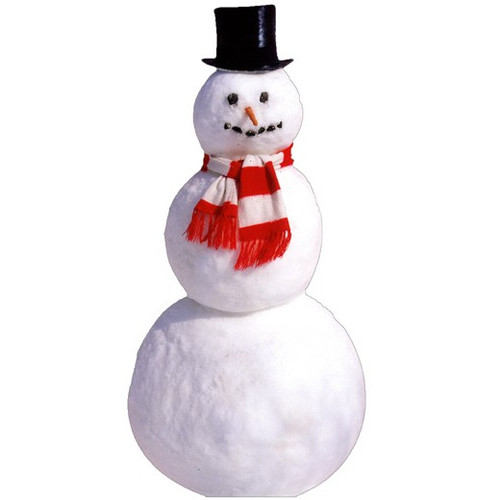 Snowman with Top Hat Christmas Card