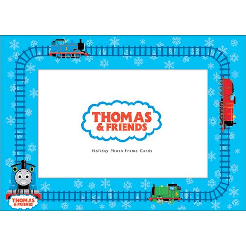 Thomas The Tank Engine Photo Frame Box of 10 Photo Holder Holiday Cards: Thomas & Friends - Holiday Photo Frame Cards (Fits standard 4'' x 6'' photo)