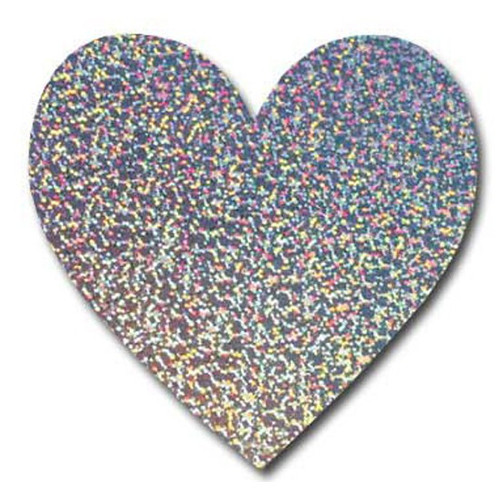 Heart Hologram Die Cut Valentine's Day Card