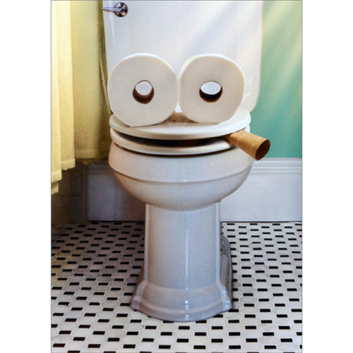Toilet Face Funny / Humorous Just For Fun Card