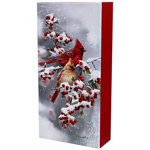 Woodland Wonderland Deer and Birds Assorted Long Keepsake Box of 16 Christmas Cards