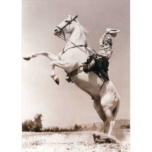 Female Rodeo Rider America Collection Birthday Card