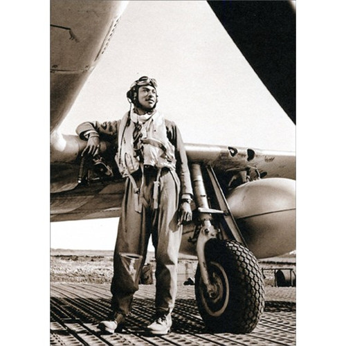 Tuskegee Pilot America Collection Airplane Birthday Card