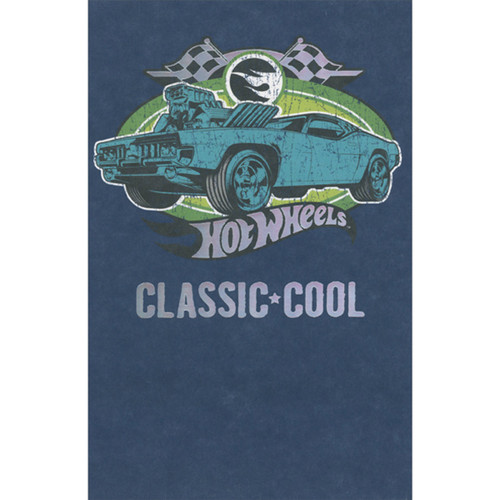 Hot Wheels Cool Classic: Blue Car and Silver Foil Accents Father's Day Card for Dad: Hot Wheels - Classic - Cool