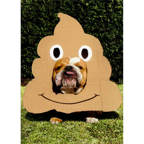 Bulldog Poop Funny / Humorous Dog Just For Fun Card