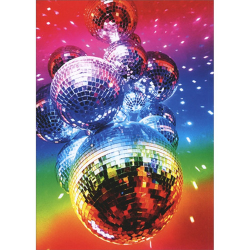 Disco Ball Cluster Blank Note Card