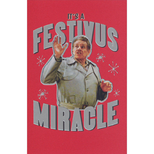 Seinfeld: Frank Costanza Festivus Miracle Box of 10 Humorous / Funny Christmas Cards: It's a Festivus Miracle