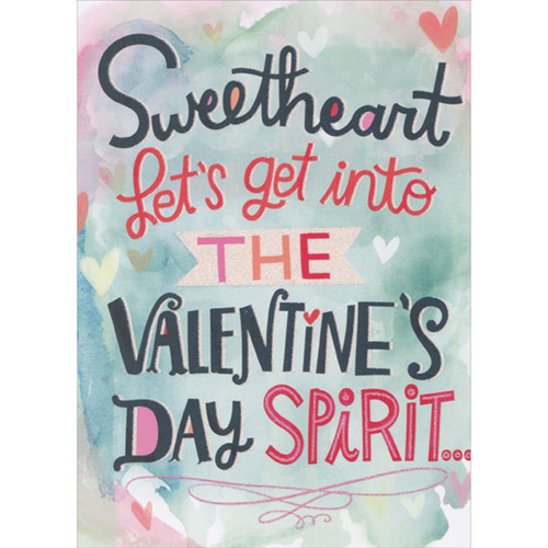 Sweetheart, Let's Get Into the Valentine's Day Spirit 3D Pop Up Funny / Humorous Valentine's Day Card: Sweetheart let's get into the Valentine's Day spirit…