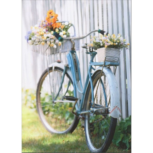 Bike with Flowers Mother's Day Card