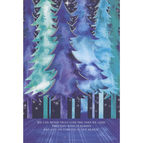 Star Filled Blue Night Sky Snapshot Sympathy Card | PaperCards.com