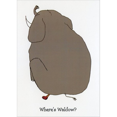 Where's Waldow? Funny / Humorous Birthday Card: Where's Waldow?