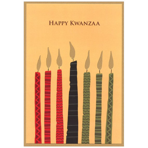 Kwanzaa Candles Box of 18 Kwanzaa Cards: Happy Kwanzaa